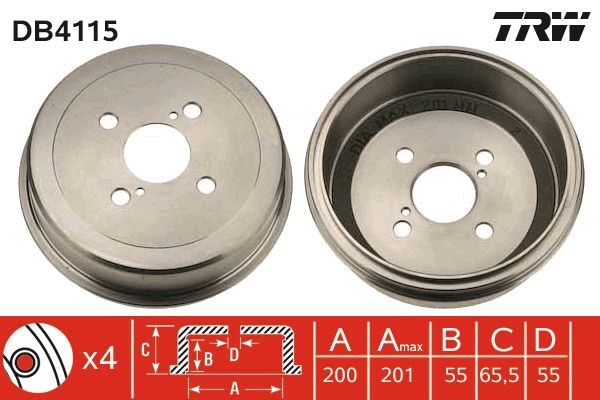 Bęben hamulcowy TRW DB4115