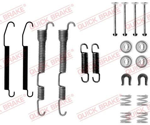 Zestaw akcesoriów, szczęki hamulcowe QUICK BRAKE 105-0761