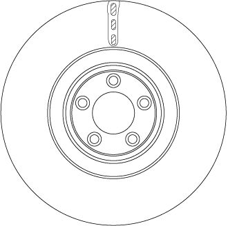 Tarcza hamulcowa TRW DF6651S