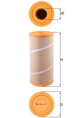 Filtr powietrza MAHLE LX7060