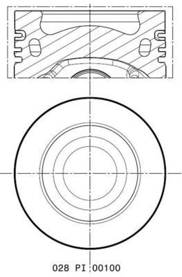 Tłok MAHLE 028PI00100002