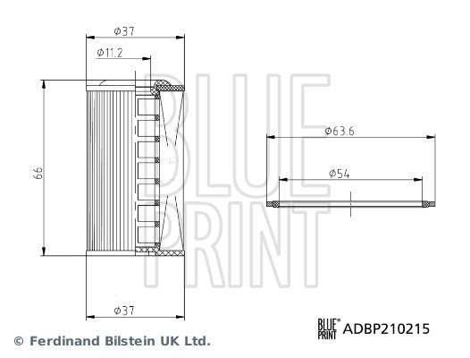 Filtr hydrauliczny, automatyczna skrzynia biegów BLUE PRINT ADBP210215