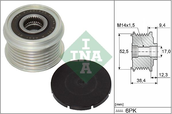 Alternator - sprzęgło jednokierunkowe INA 535032910