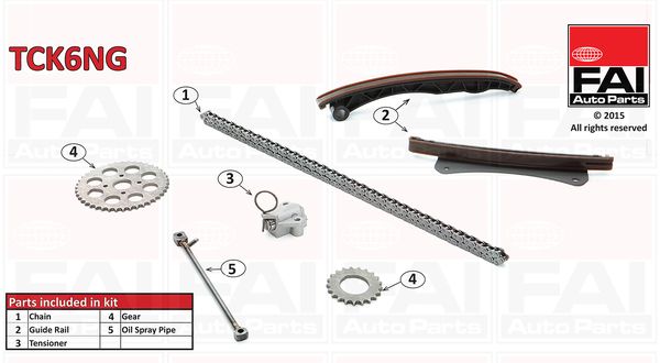 Zestaw łańcucha rozrządu FAI AutoParts tck6ng
