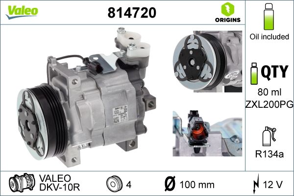 Sprężarka, klimatyzacja VALEO 814720