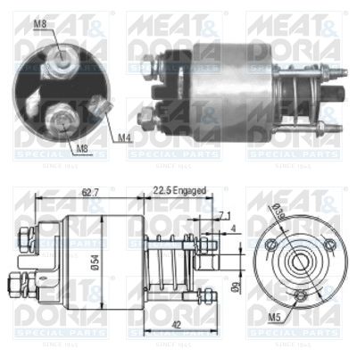 Włącznik elektromagnetyczny, rozrusznik MEAT & DORIA 46005