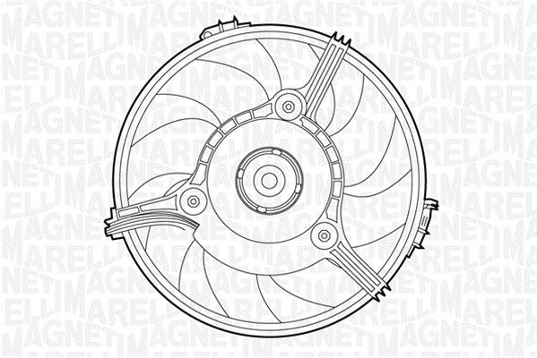 Wentylator, chłodzenie silnika MAGNETI MARELLI 069422263010