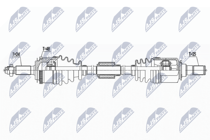 Wał napędowy NTY NPW-HY-547