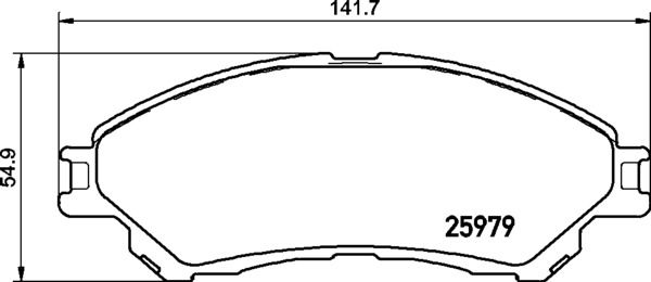 Zestaw klocków hamulcowych, hamulce tarczowe BREMBO P 79 032