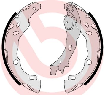 Zestaw szczęk hamulcowych BREMBO S 23 523
