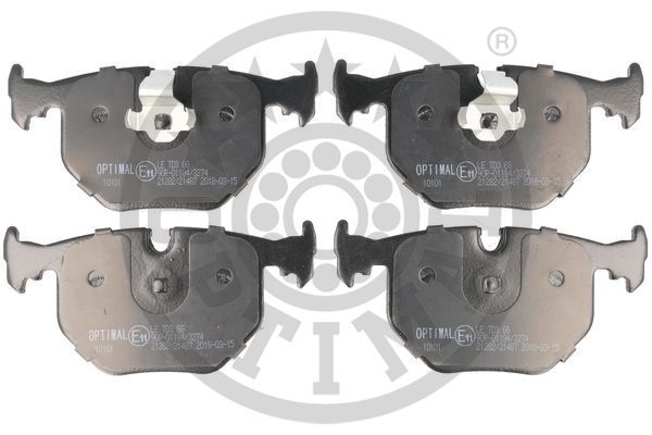 Zestaw klocków hamulcowych, hamulce tarczowe OPTIMAL BP-10101
