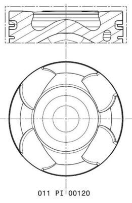 Tłok MAHLE 011PI00120002