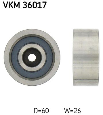 rolka kierunkowa / prowadząca, pasek klinowy zębaty SKF VKM 36017