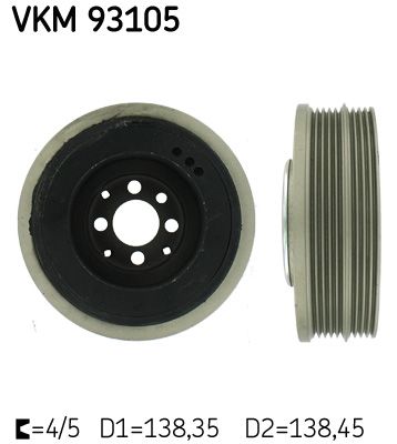 Koło pasowe, wał korbowy SKF VKM93105