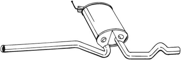 Tłumik środkowy BOSAL 282-733