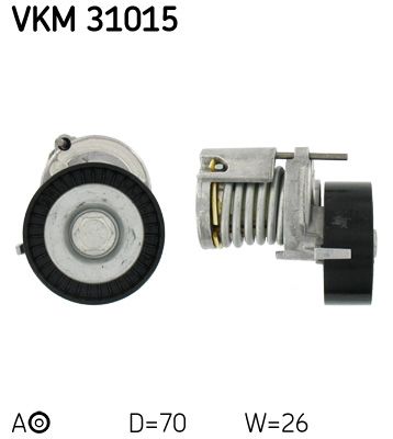 Rolka napinacza, pasek klinowy wielorowkowy SKF VKM 31015