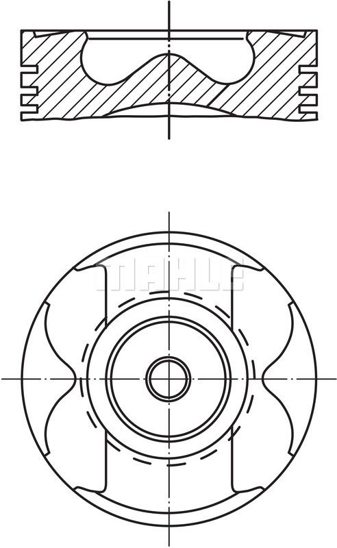Tłok MAHLE 001 PI 00177 001