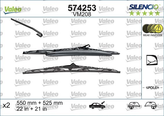 Pióro wycieraczki VALEO 574253