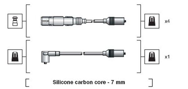 Zestaw przewodów zapłonowych MAGNETI MARELLI 941318111270