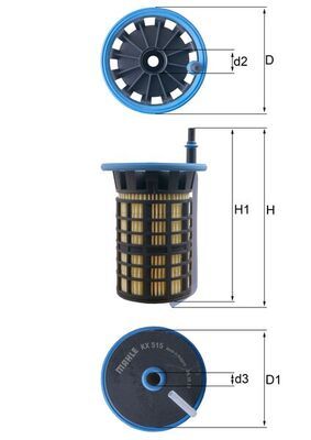 Filtr paliwa MAHLE KX515