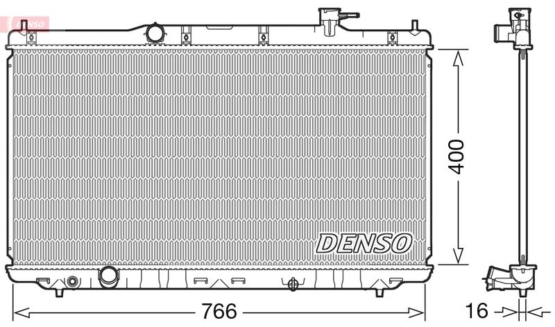 Chłodnica, układ chłodzenia silnika DENSO DRM40038
