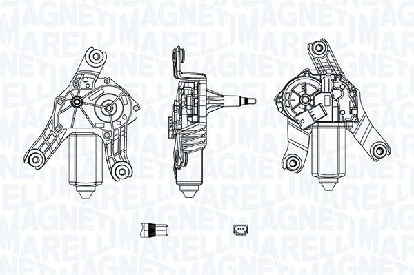 Silnik wycieraczek MAGNETI MARELLI 064071300010