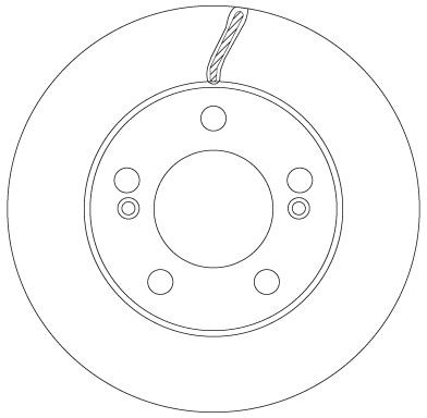 Tarcza hamulcowa TRW DF6888