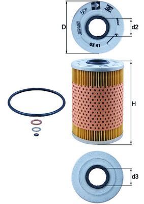 Filtr oleju KNECHT OX 41D