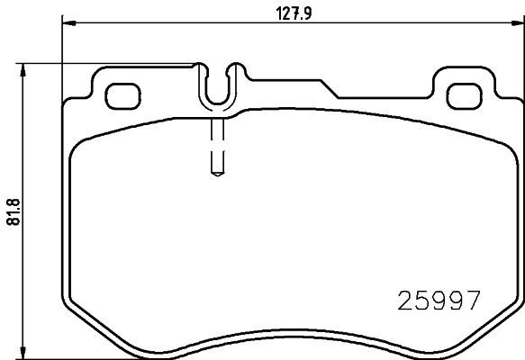 Zestaw klocków hamulcowych, hamulce tarczowe BREMBO P 50 123