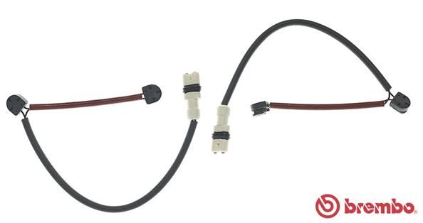 Styk ostrzegawczy, zużycie okładzin hamulcowych BREMBO A 00 406