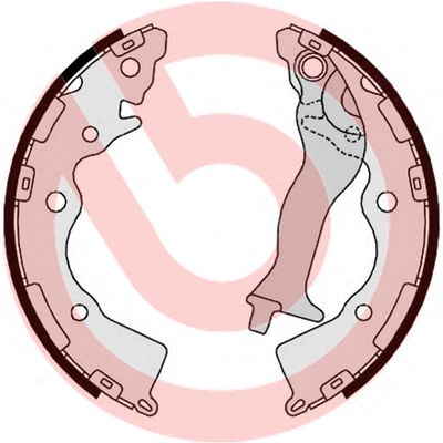 Zestaw szczęk hamulcowych BREMBO S 30 524