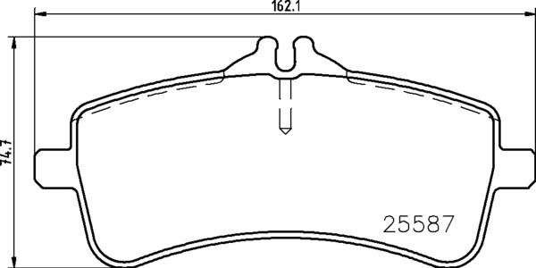 Zestaw klocków hamulcowych, hamulce tarczowe BREMBO P 50 131