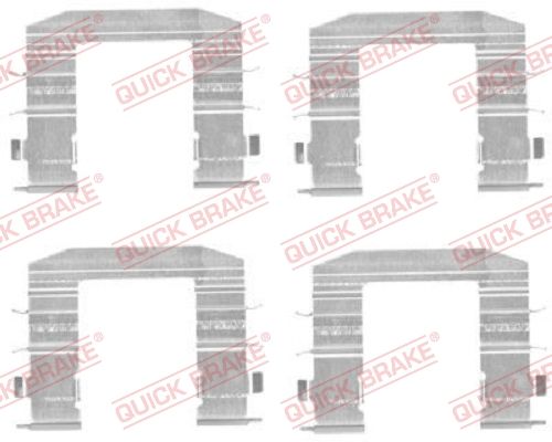 Zestaw akcesoriów, klocki hamulcowe QUICK BRAKE 109-1708