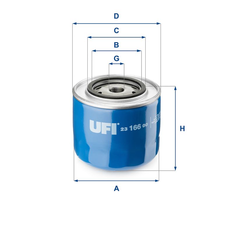 Filtr oleju UFI 23.166.00