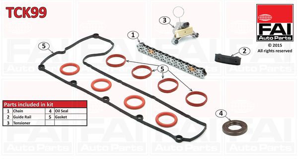 Zestaw łańcucha rozrządu FAI AutoParts tck99