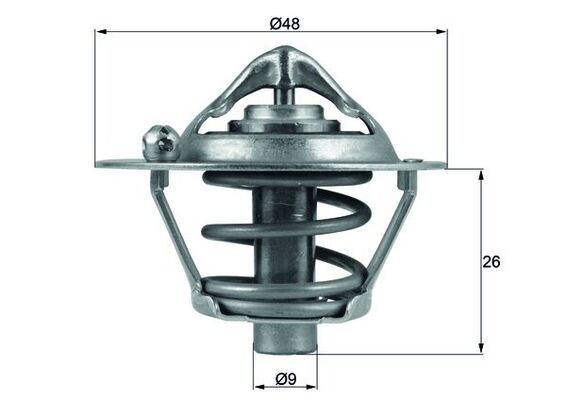 Termostat, płyn chłodzący MAHLE TX 108 82D
