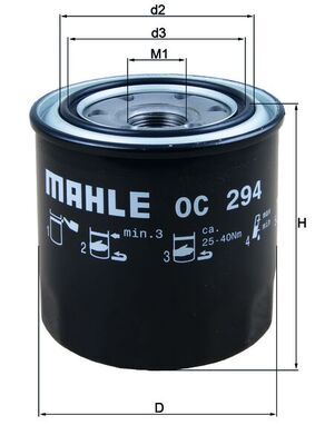 Filtr oleju MAHLE OC294