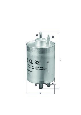 Filtr paliwa MAHLE KL82