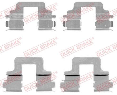 Zestaw akcesoriów, klocki hamulcowe QUICK BRAKE 109-1731