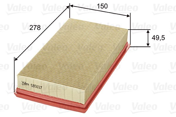 Filtr powietrza VALEO 585037