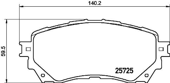Zestaw klocków hamulcowych, hamulce tarczowe BREMBO P 49 048