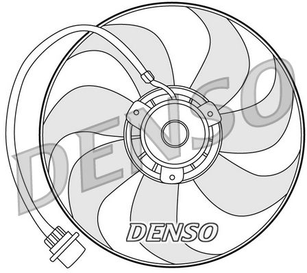 Wentylator, chłodzenie silnika DENSO DER32001