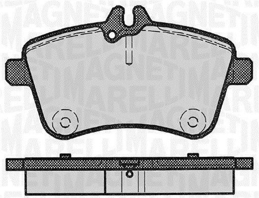 Zestaw klocków hamulcowych, hamulce tarczowe MAGNETI MARELLI 363916060302