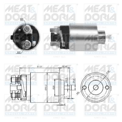 Włącznik elektromagnetyczny, rozrusznik MEAT & DORIA 46285
