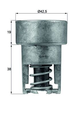 Termostat, płyn chłodzący MAHLE TX 98 82