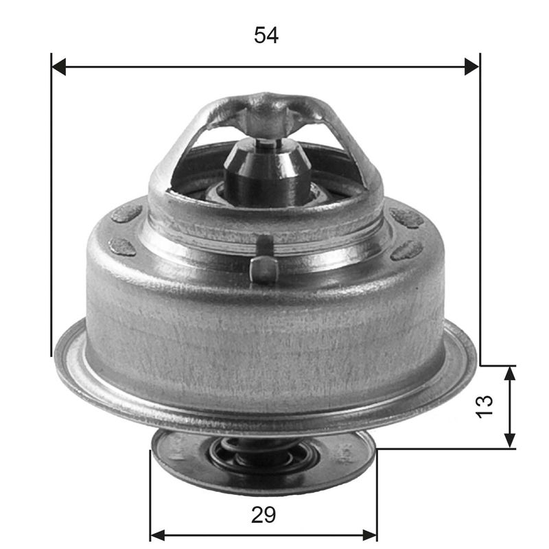 Termostat, płyn chłodzący GATES TH14488G1