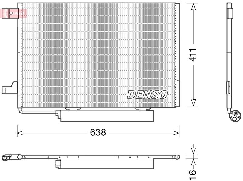 Skraplacz, klimatyzacja Denso DCN17006
