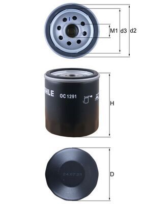 Filtr oleju KNECHT OC 1291