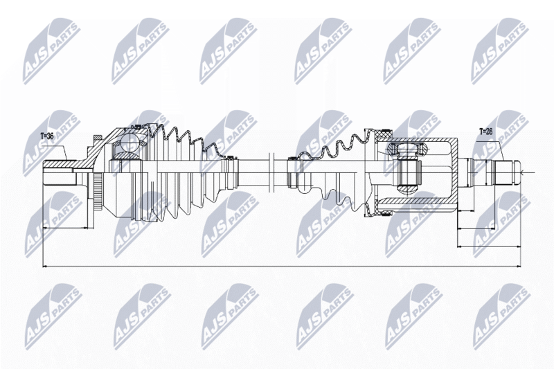 Wał napędowy NTY NPW-VV-045
