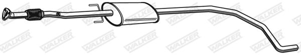Tłumik środkowy WALKER 23382